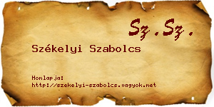 Székelyi Szabolcs névjegykártya