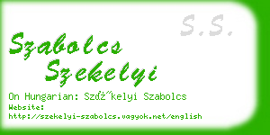 szabolcs szekelyi business card